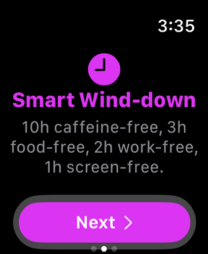 Wind-Down app interface screenshot 2