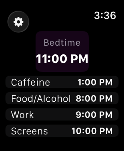 Wind-Down app interface screenshot 4