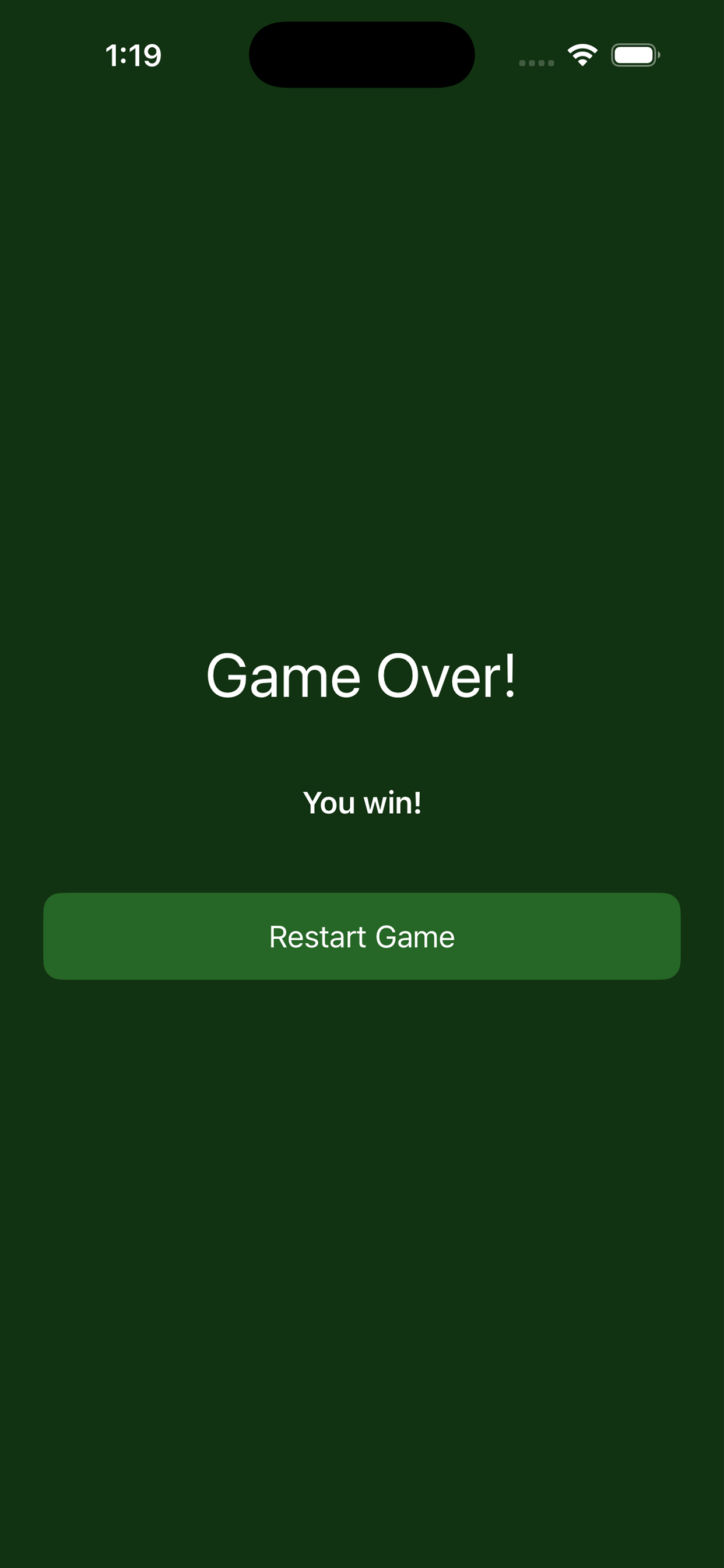 Mini Poker Phone app interface screenshot 2